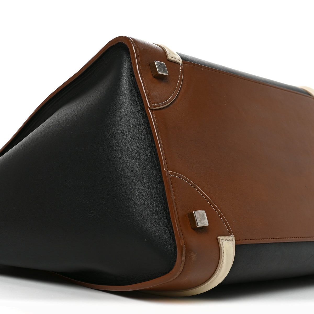 Smooth Calfskin Mini Tri-Color Luggage Multicolor
