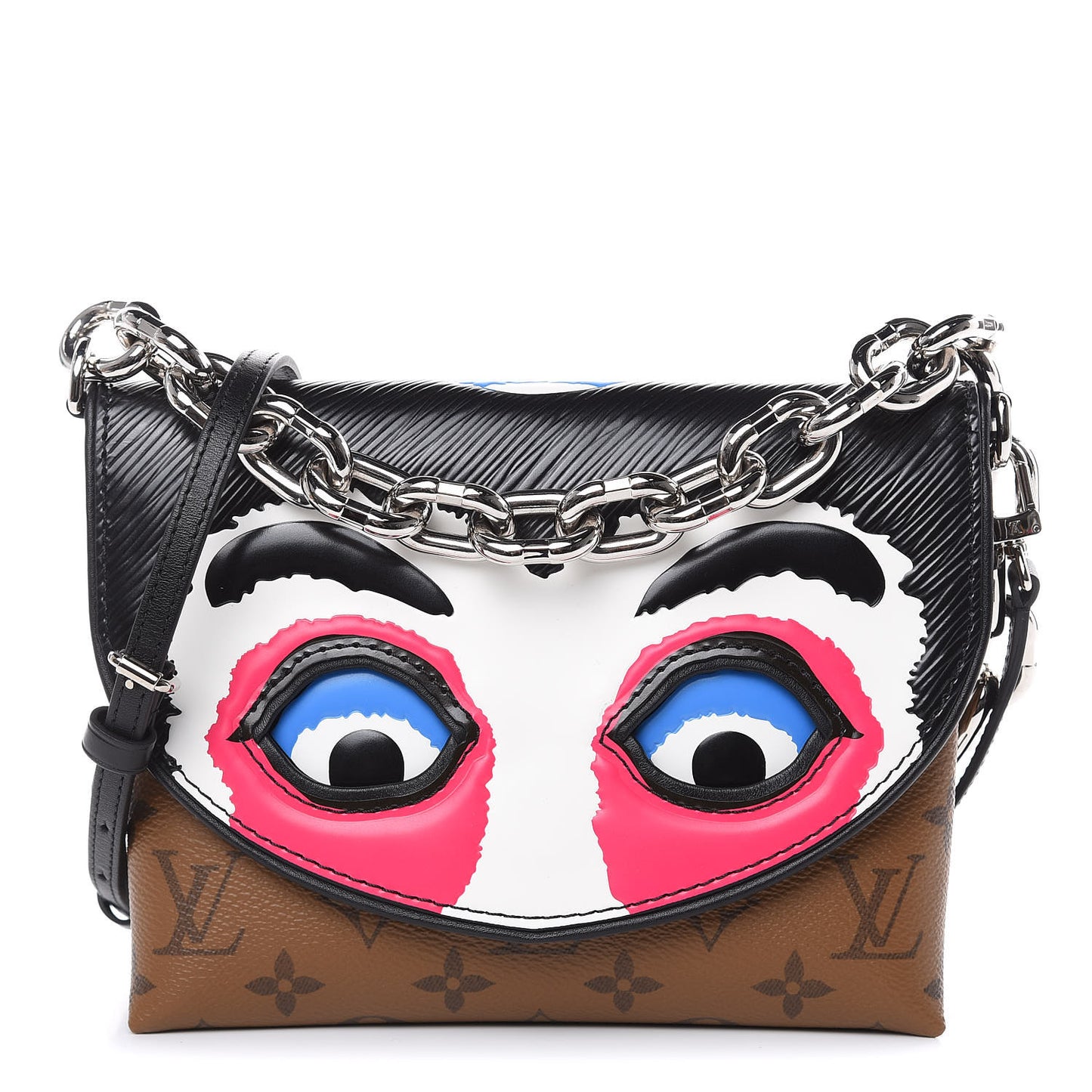 Reverse Monogram Kabuki Pochette Black