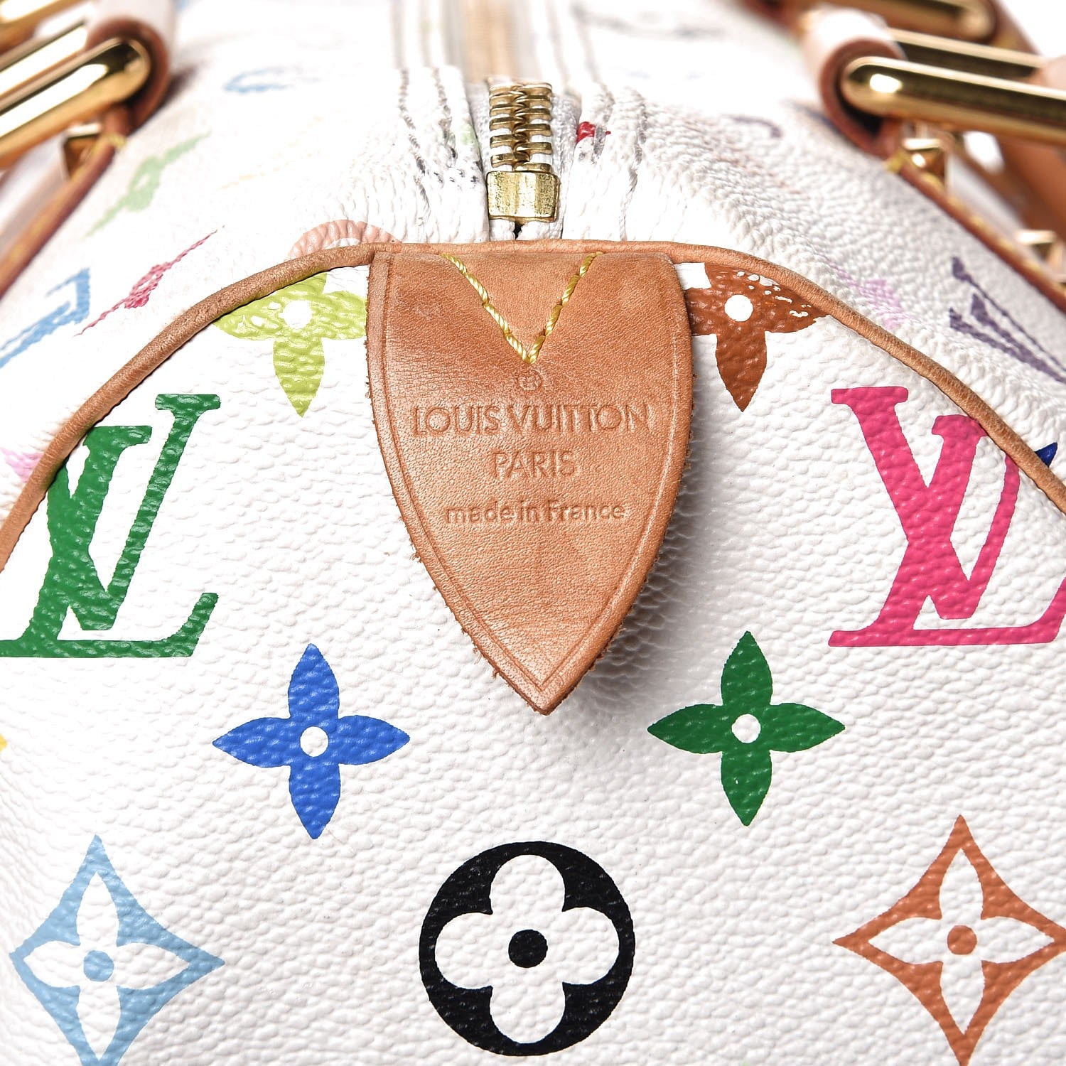 Louis Vuitton Monogram Multicolor Speedy 30 White 6 of 10