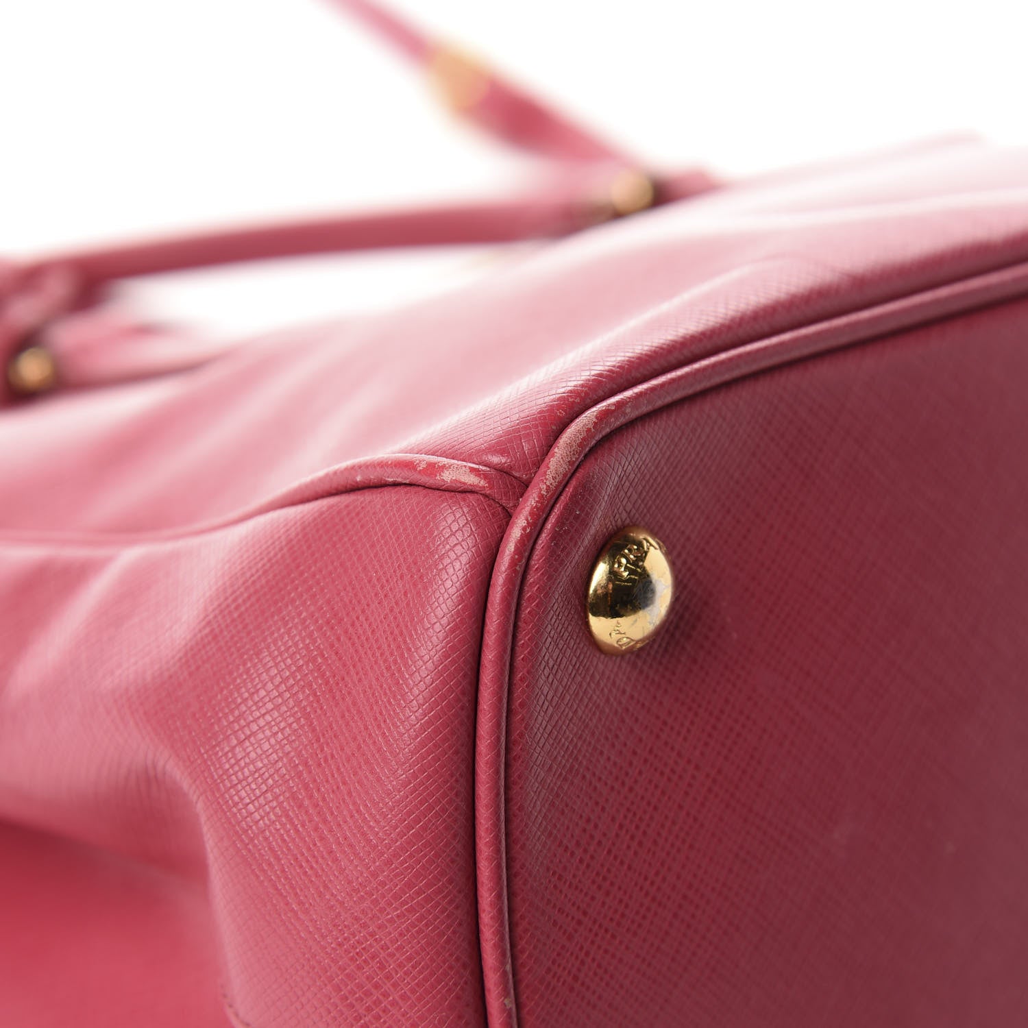 Prada Saffiano Small Galleria Double Zip Tote Fuxia 14 of 16