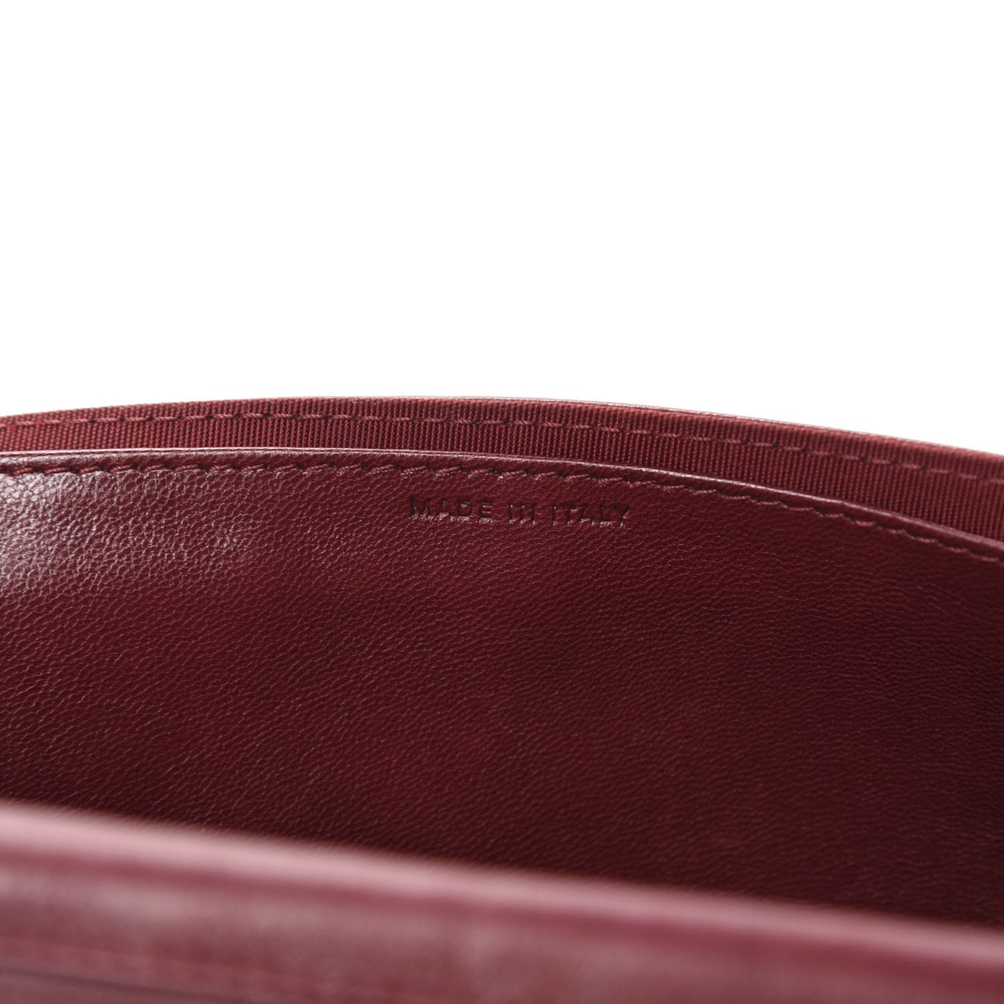 Lambskin Quilted Single Flap Red