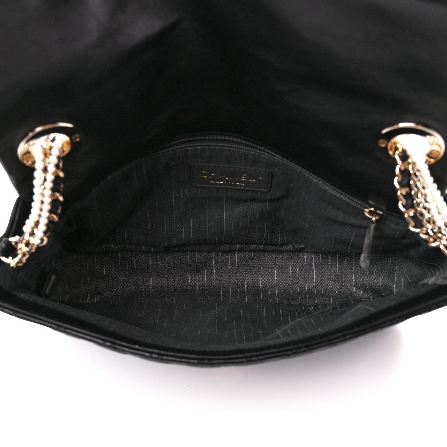 Chanel Lambskin Quilted Medium Westminster Pearl Flap Black 5 of 11