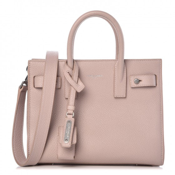 Grained Calfskin Nano Sac De Jour Souple Nude