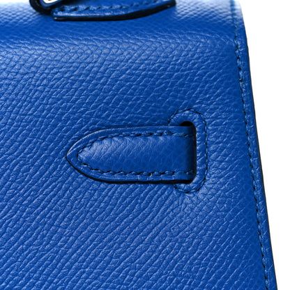 Hermes Epsom Kelly Sellier 25 Bleu Zellige 11 of 38