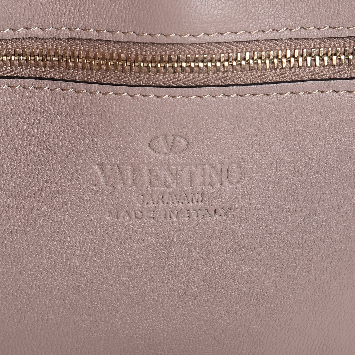 Valentino Garavani PVC Nappa Naked Medium Glam Lock Rockstud Flap Poudre 7 of 9