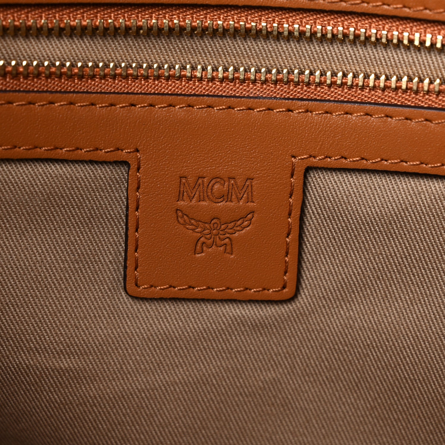 MCM Visetos Medium Klassik Tote Cognac 6 of 14