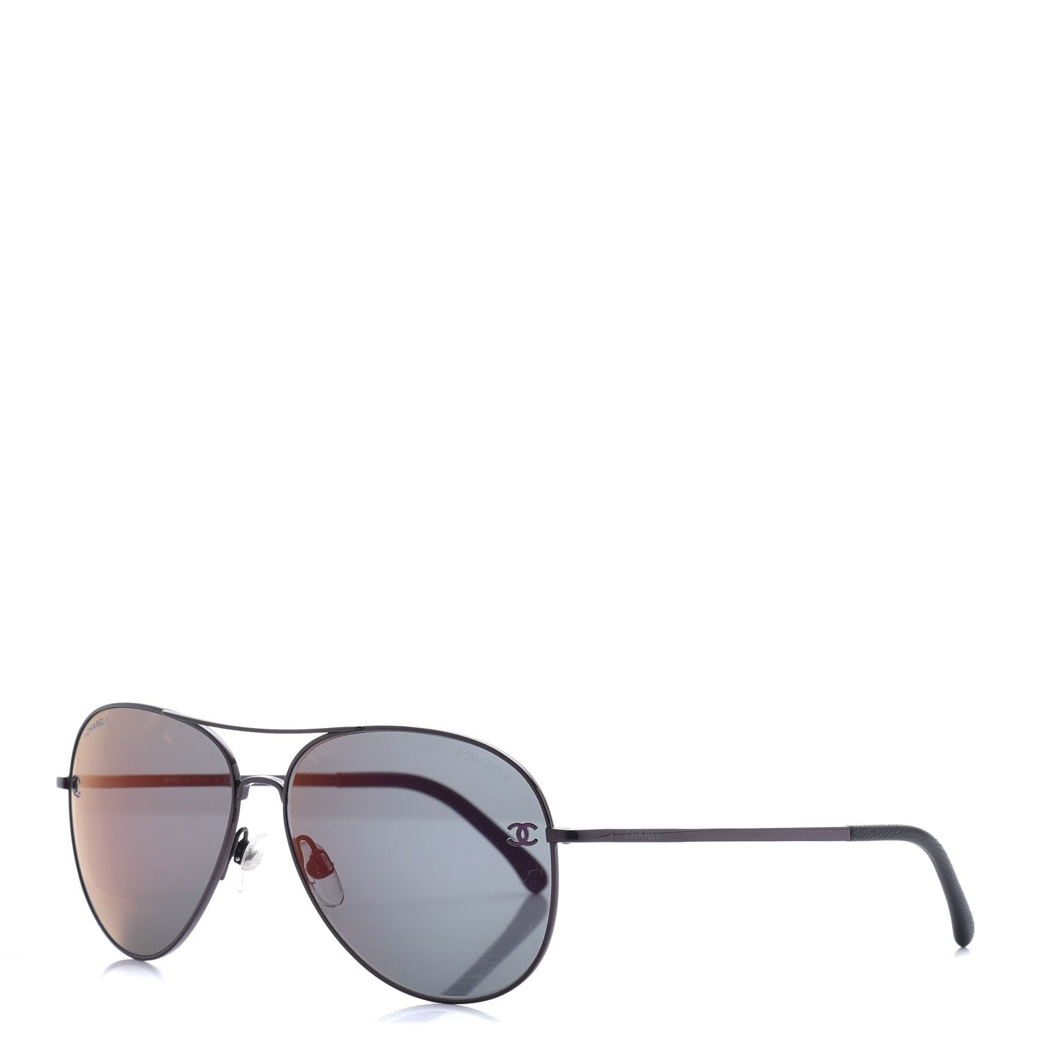 Chanel CC Pilot Sunglasses 4189-T-Q Bordeaux 1 of 9