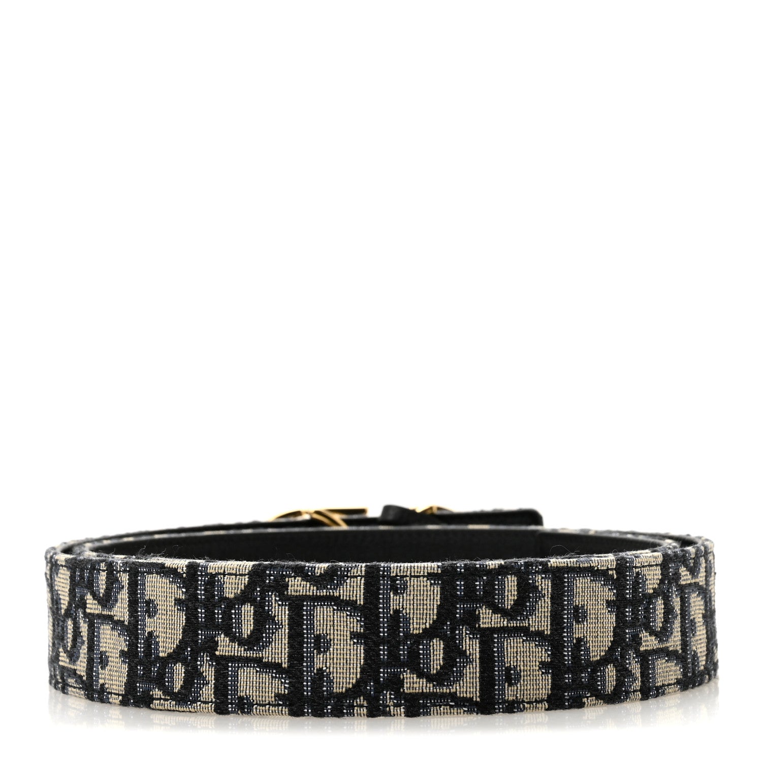 Christian Dior Oblique 30 Montaigne 35mm Belt 90 36 Blue 2 of 7