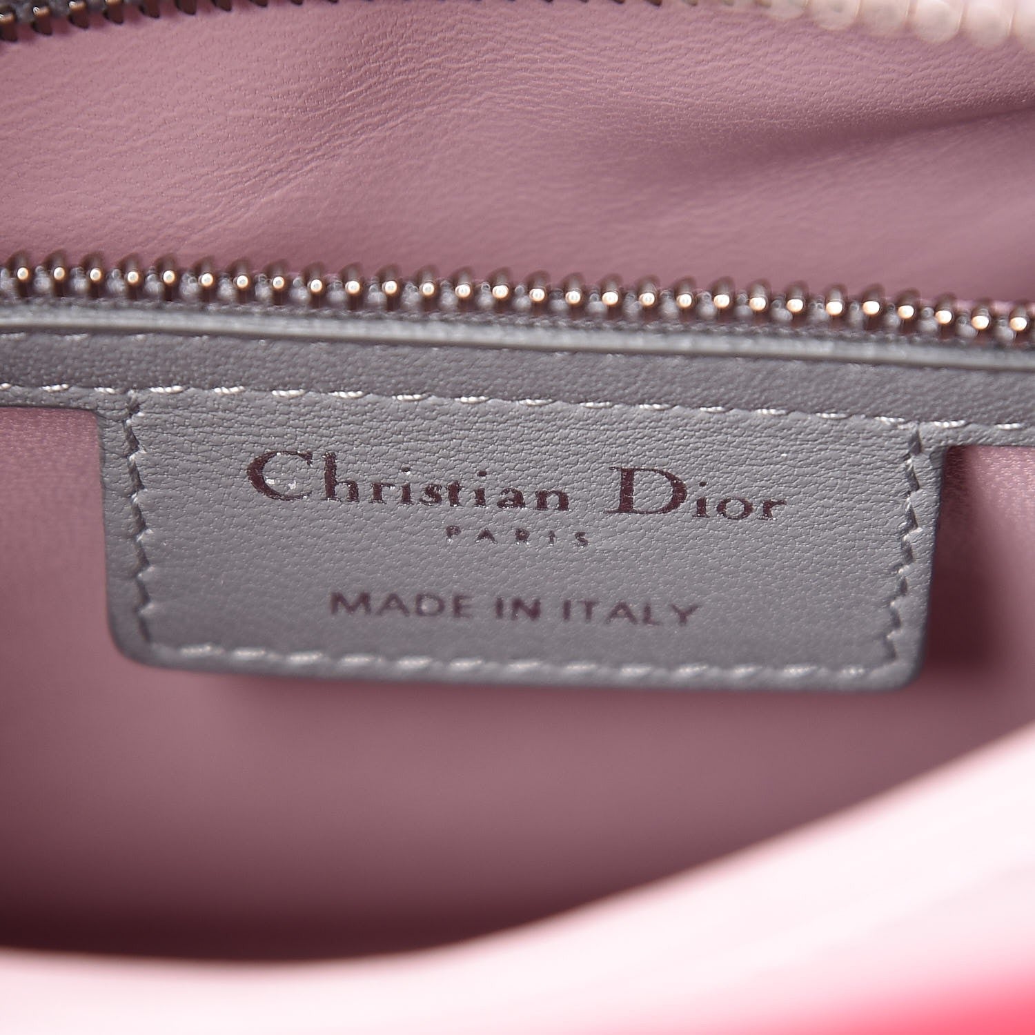 Christian Dior Lambskin Cannage Medium Tri-Color Lady Dior Fuchsia 6 of 8