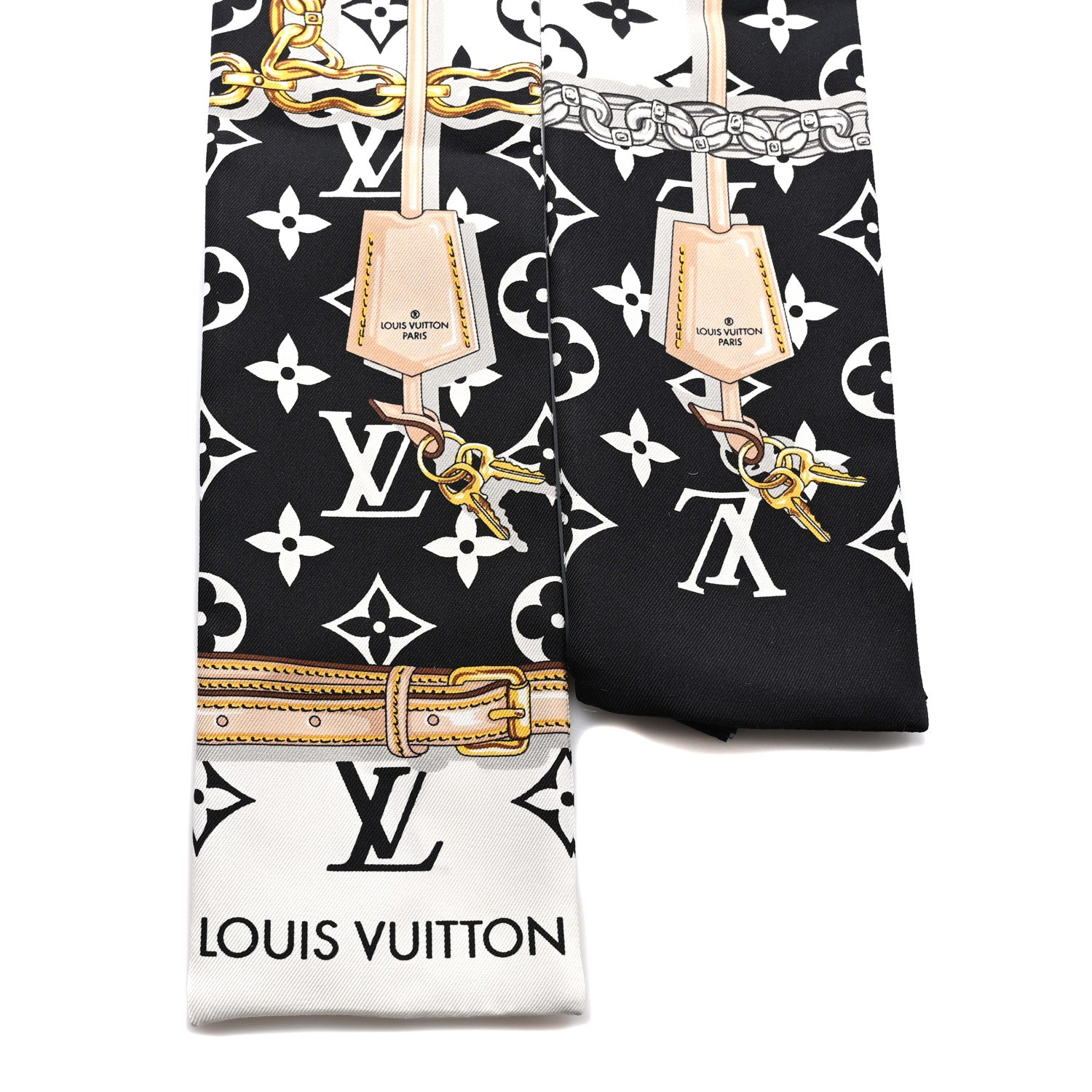 Louis Vuitton LOUIS VUITTON Silk Monogram Confidential Bandeau Black 2 of 3