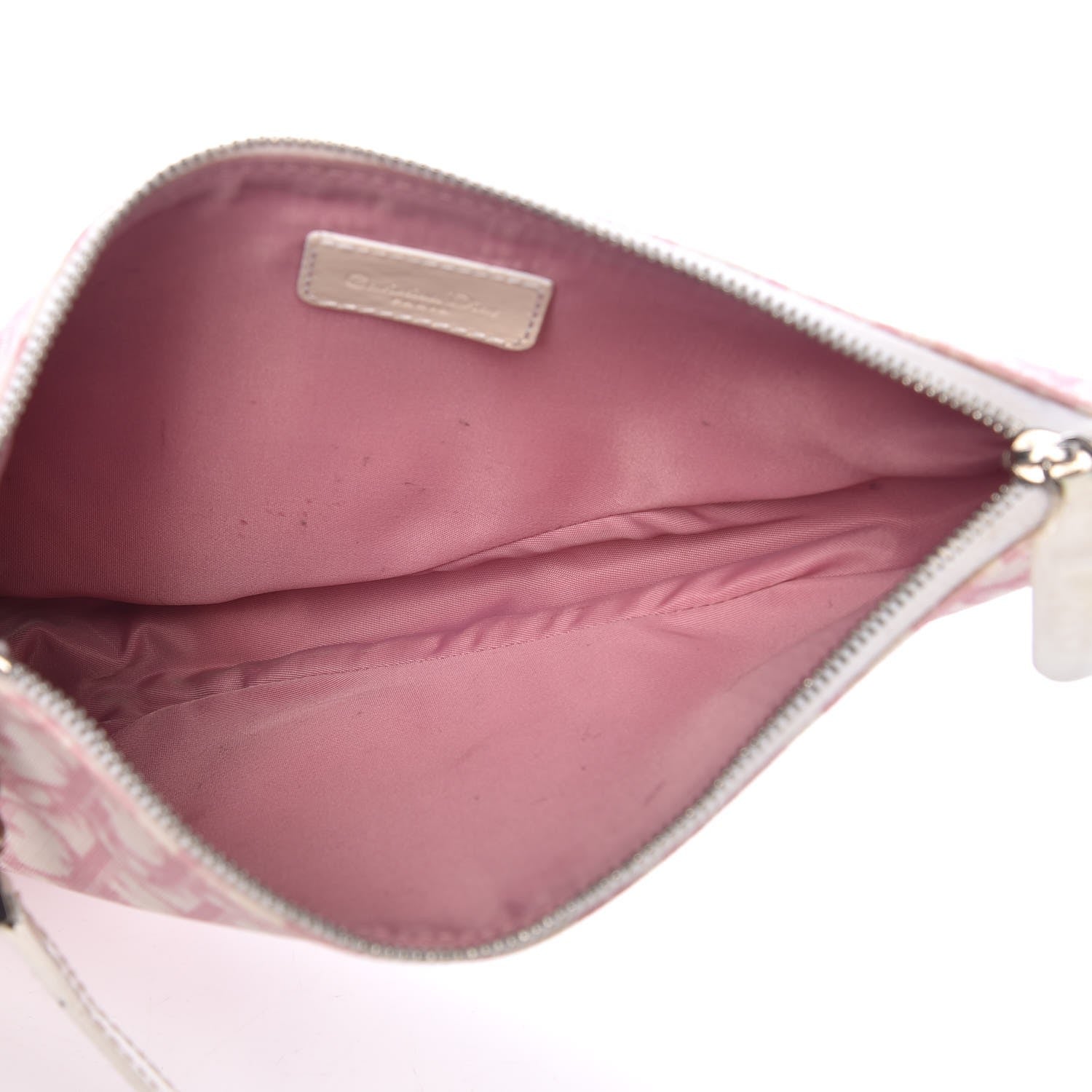 Christian Dior Monogram Mini Saddle Pochette Pink 5 of 13