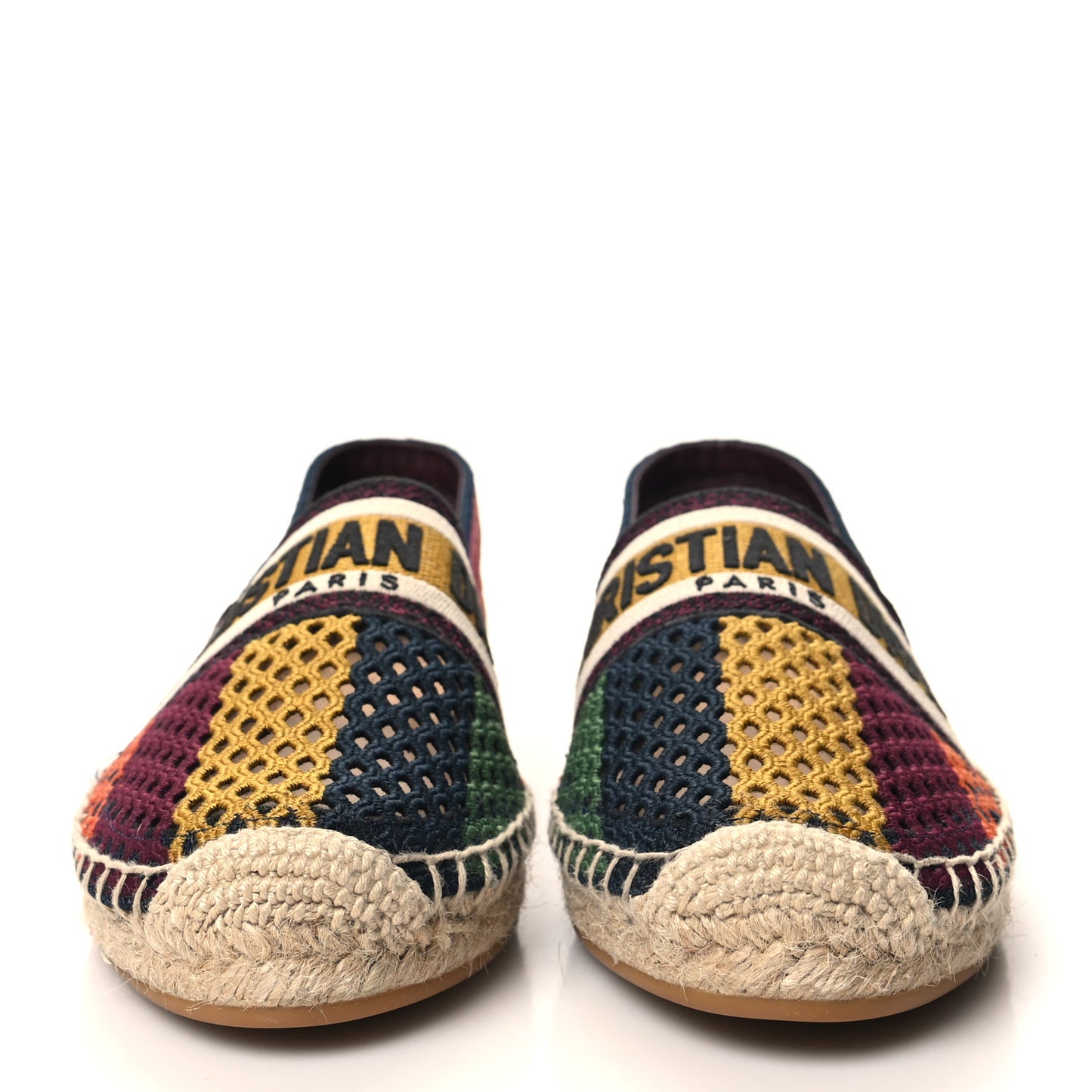 Cotton Mesh Embroidered Granville 15mm Espadrilles 40.5 Multicolor
