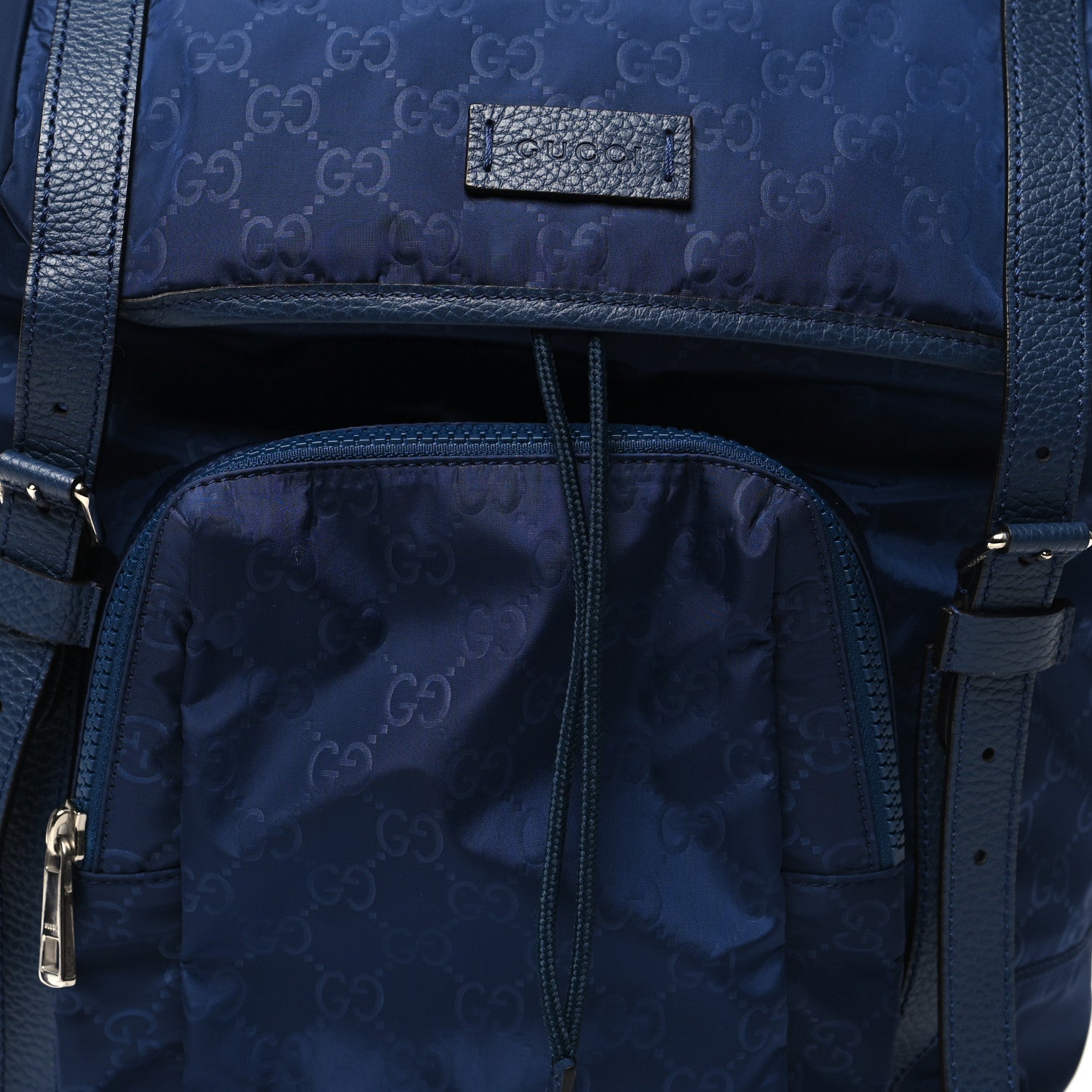 Gucci Nylon Monogram Medium Light Double Buckle Backpack Tide 8 of 10