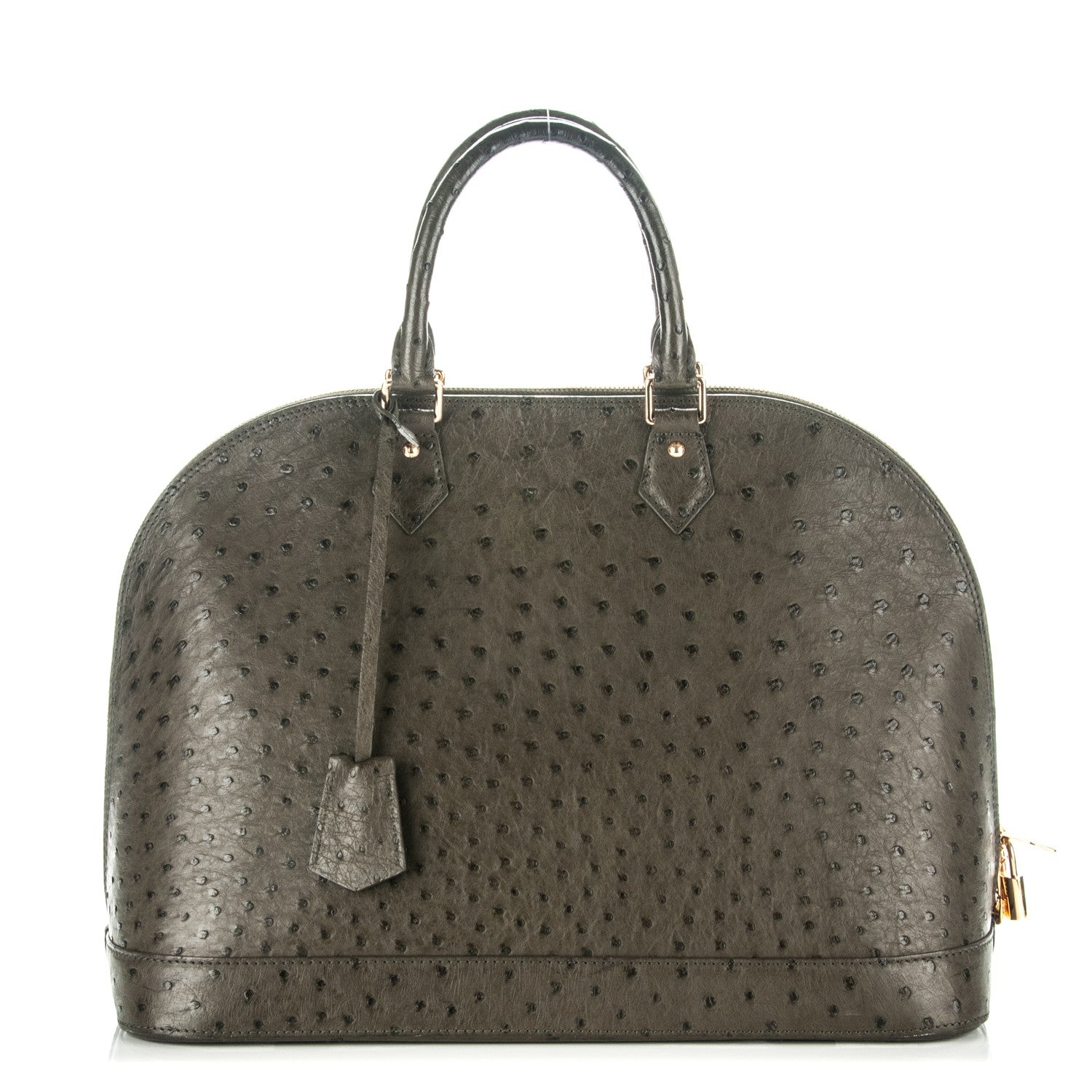 Louis Vuitton Ostrich Alma GM Olive 1 of 7