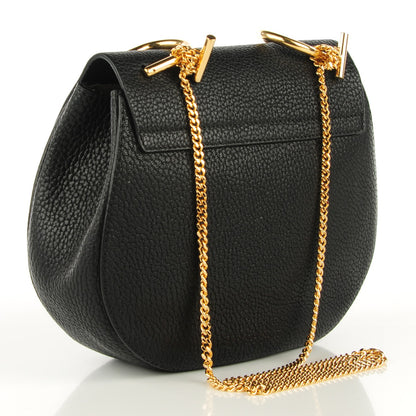 Chloe Grained Lambskin Drew Shoulder Bag Black 3 of 8