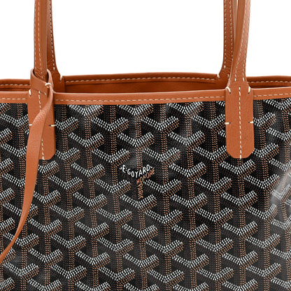 Goyard Goyardine Reversible Mini Anjou Black Gold 12 of 17