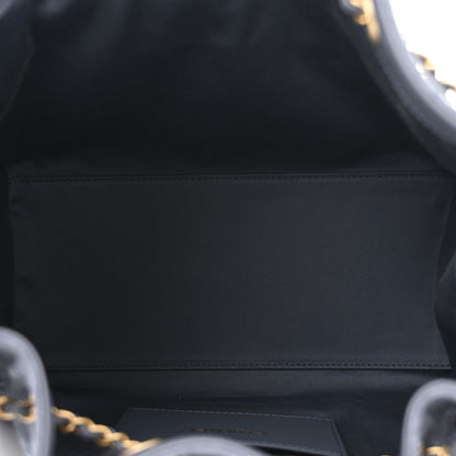 Chanel Suede Quilted Small Chanel 25 Handbag Blue 5 of 10