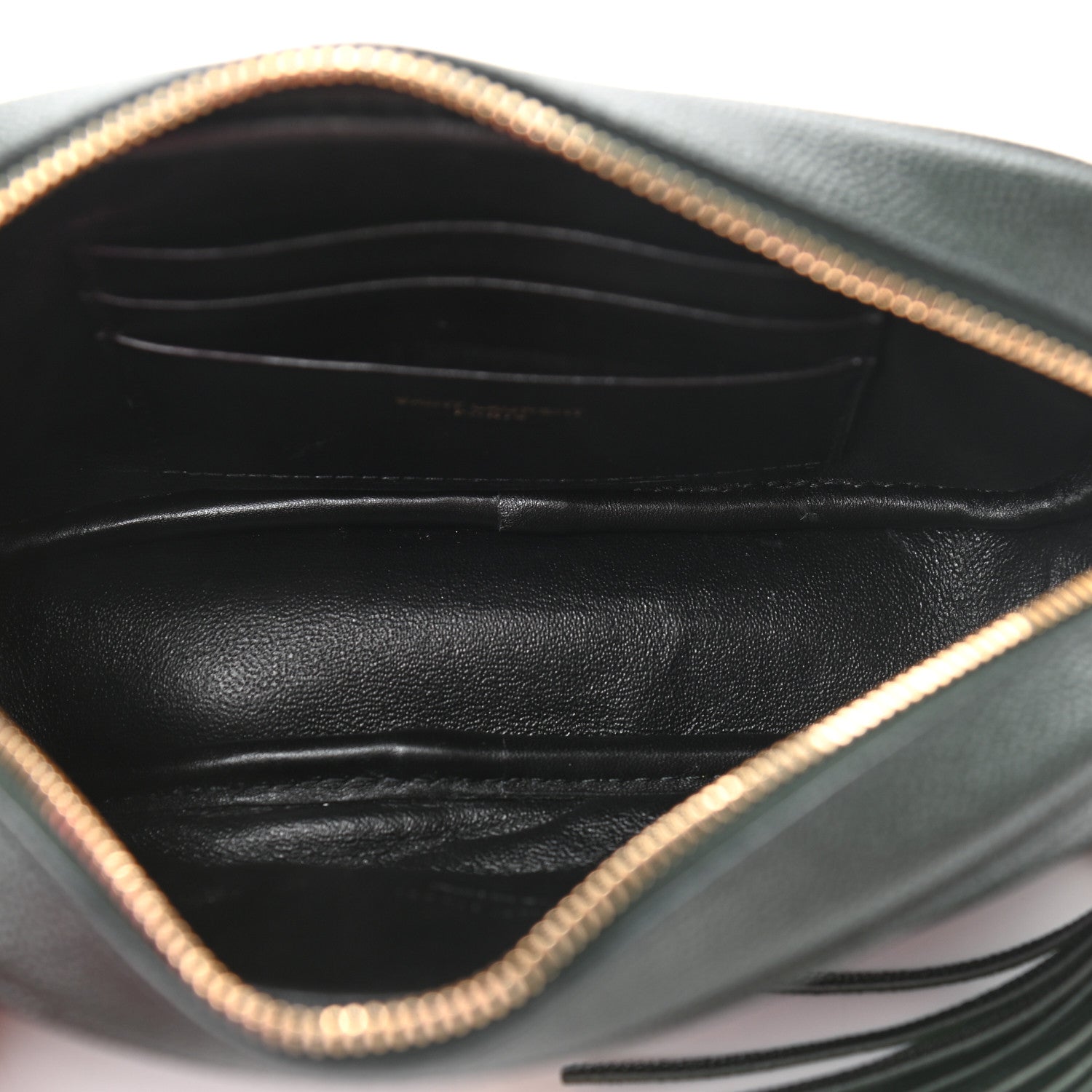 Saint Laurent Grain De Poudre Matelasse Monogram Mini Lou Camera Bag New Vert Fonce 5 of 10