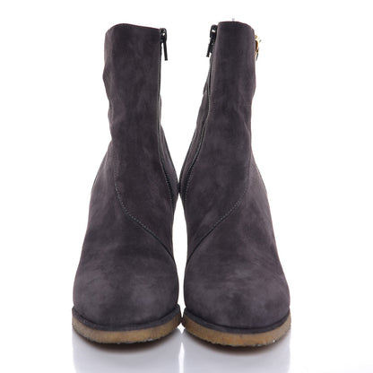 Chloe Suede Wedge Ankle Boots 40.5 Grey 2 of 9