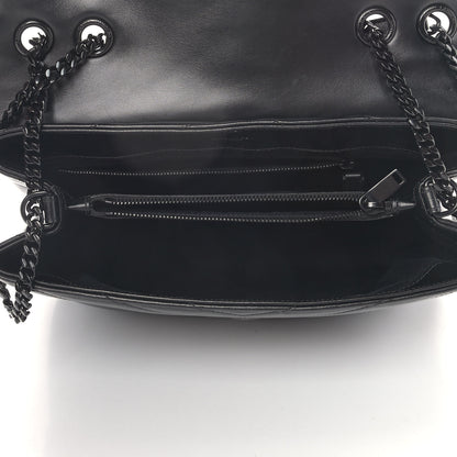 Saint Laurent Calfskin Y Quilted Monogram Medium Loulou Chain Satchel Black 5 of 12