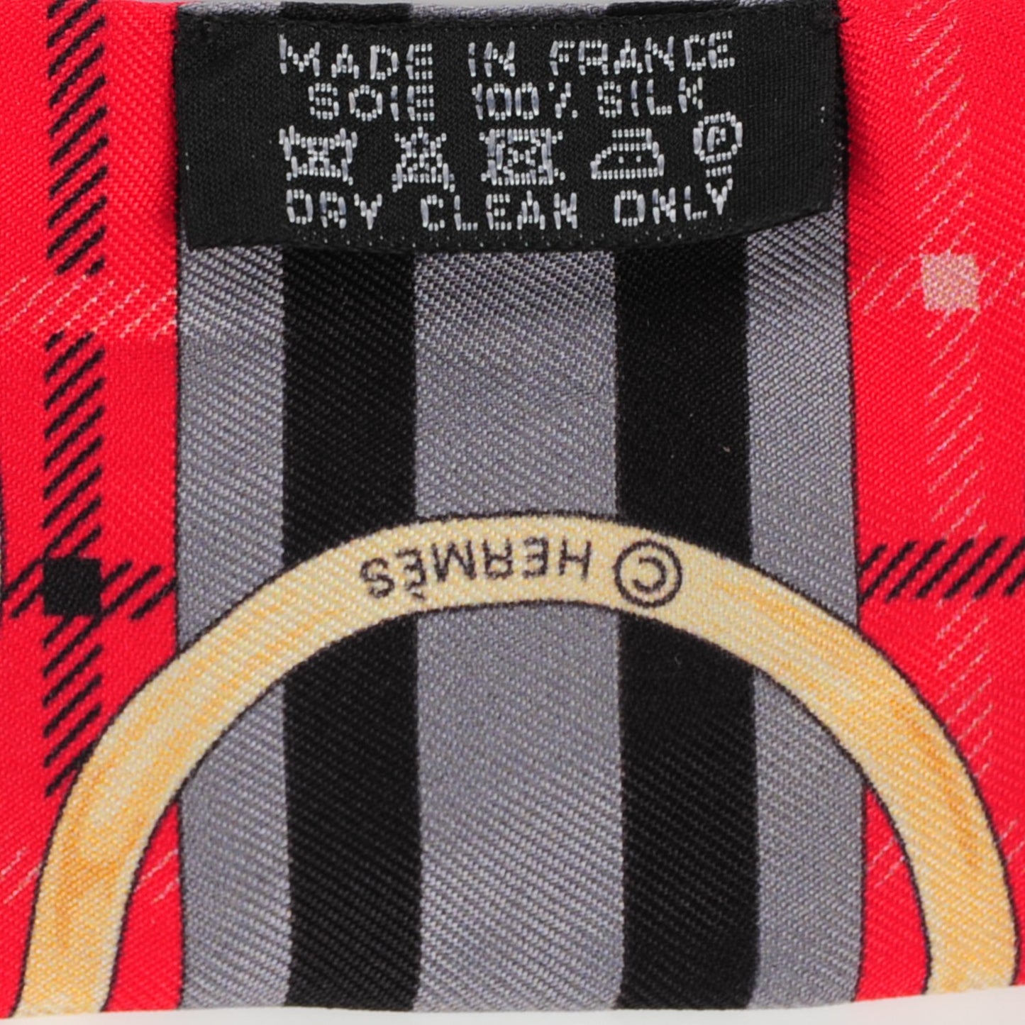 Silk Tatersale Twilly Rouge Black Bleu