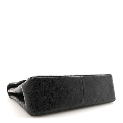 Chanel Caviar Quilted Jumbo Single Flap Black 3 of 9