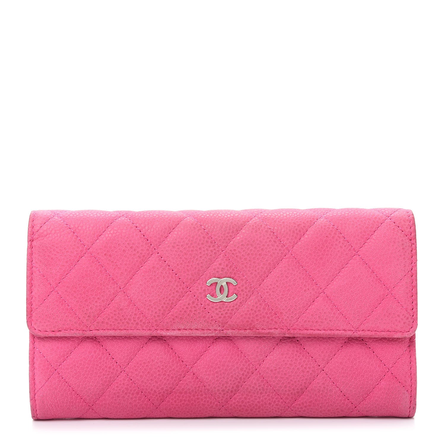 Chanel Iridescent Caviar Quilted Large Flap Wallet Pink 1 of 9