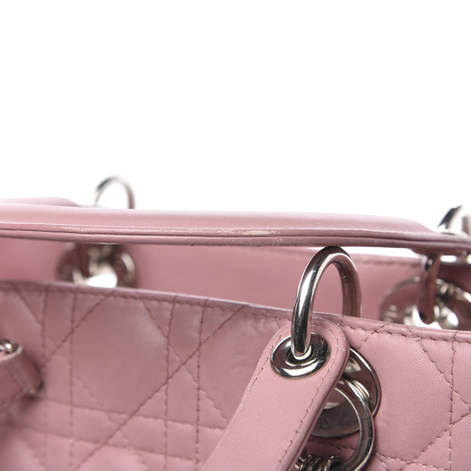 Christian Dior Lambskin Cannage Medium Lady Dior Pink 15 of 16