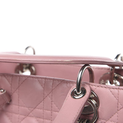 Christian Dior Lambskin Cannage Medium Lady Dior Pink 15 of 16