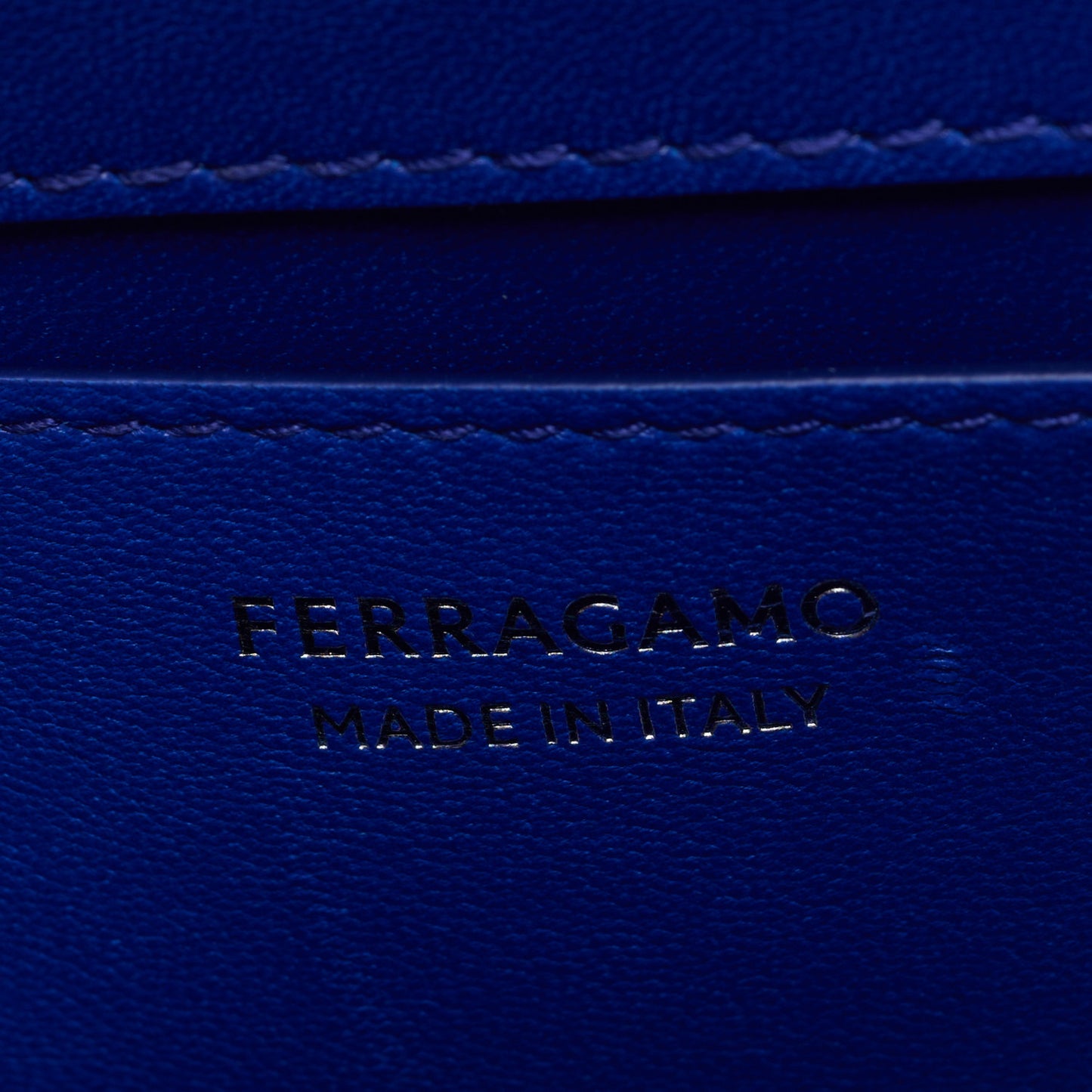 Brushed Calfskin Mini Prisma Lapis Lazuli