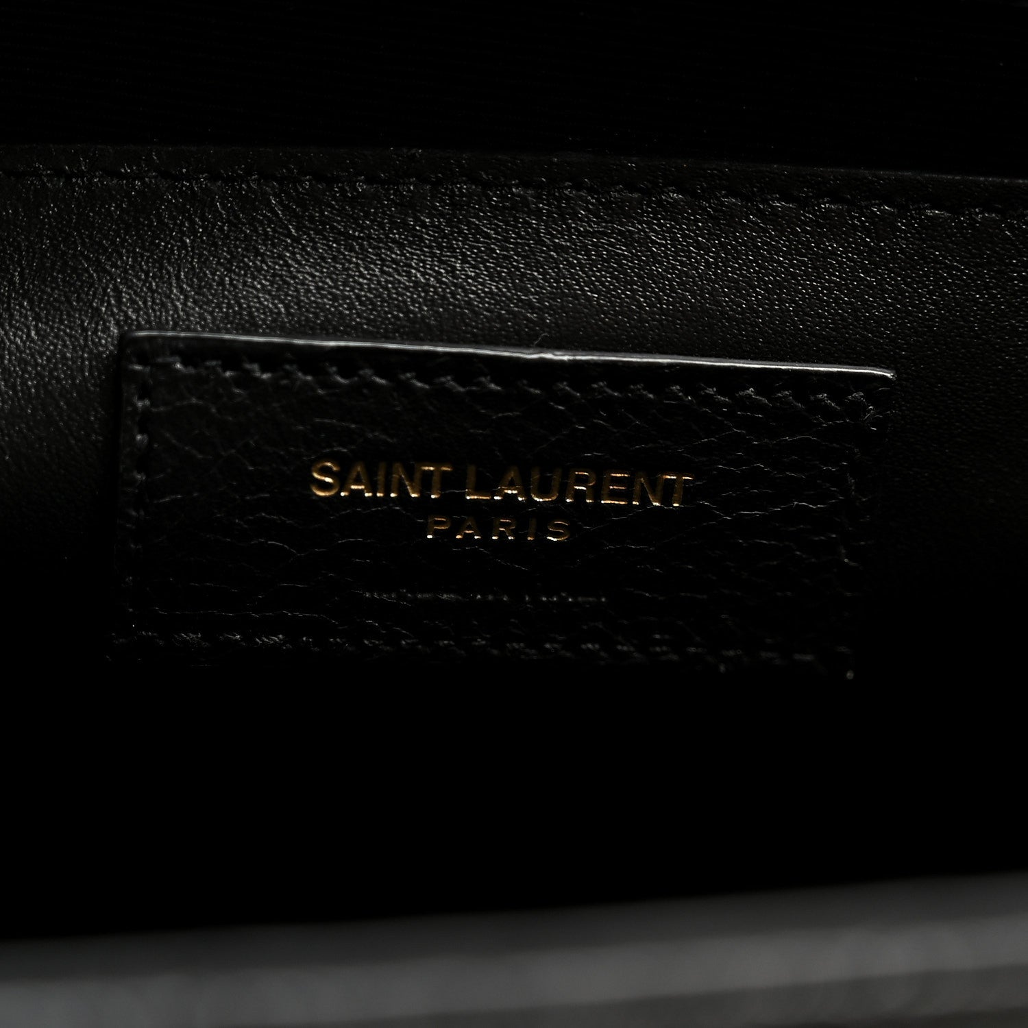 Saint Laurent Grain De Poudre Textured Mixed Matelasse Triquilt Medium Monogram Satchel Black 6 of 11