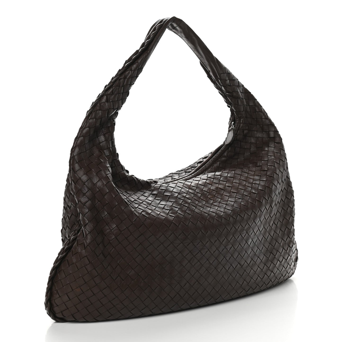 Nappa Intrecciato Large Veneta Hobo Ebano