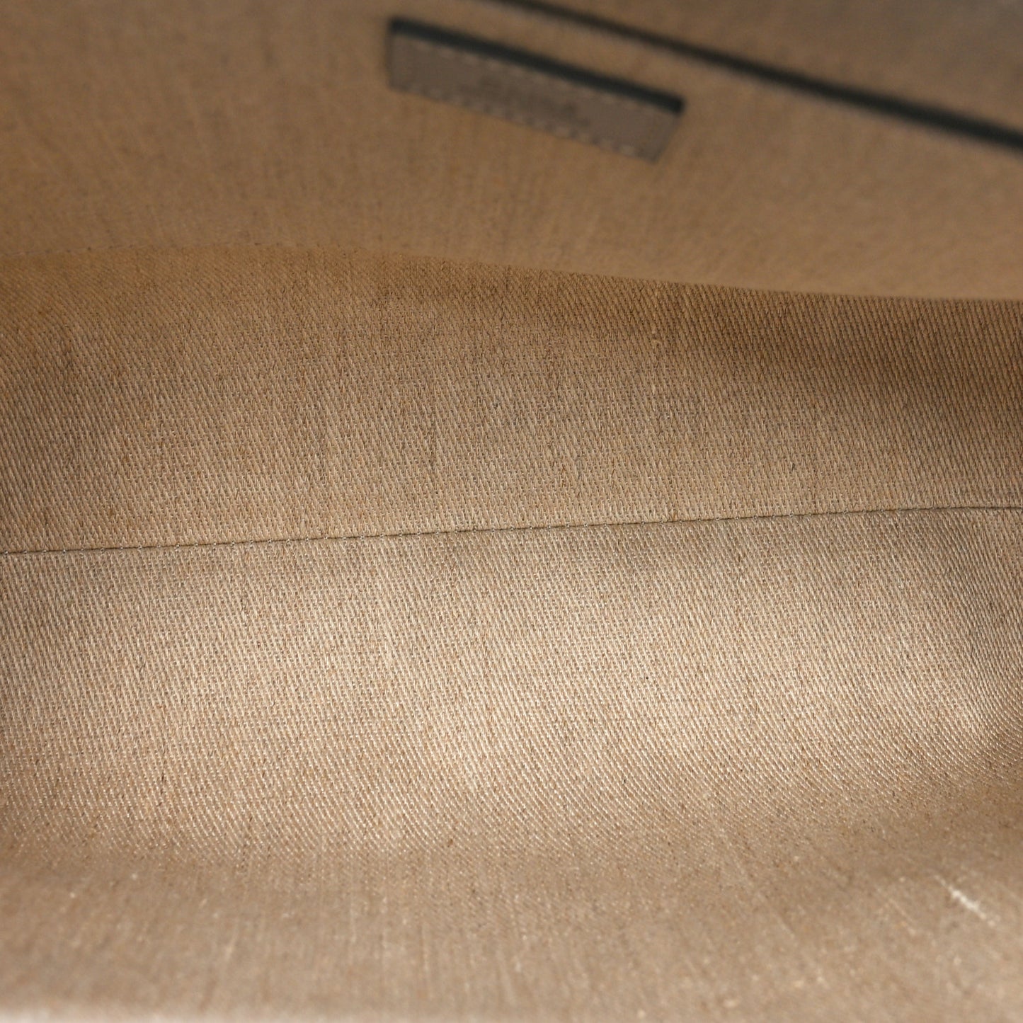 Linen Calfskin Medium Woody Ribbon Tote Musk Grey