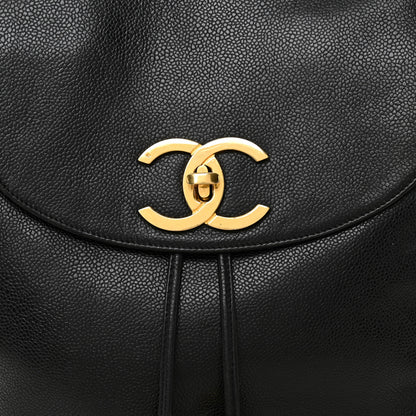 Chanel Caviar CC Backpack Black 8 of 10