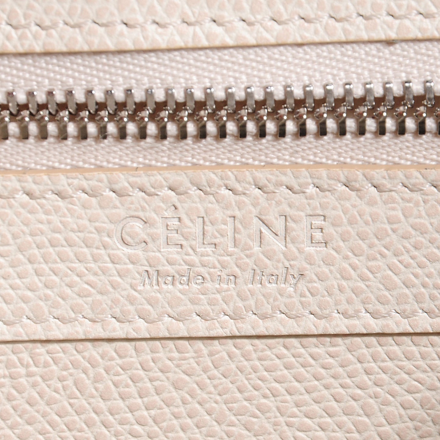 Grained Calfskin Small Vertical Bi-Cabas Cream Black