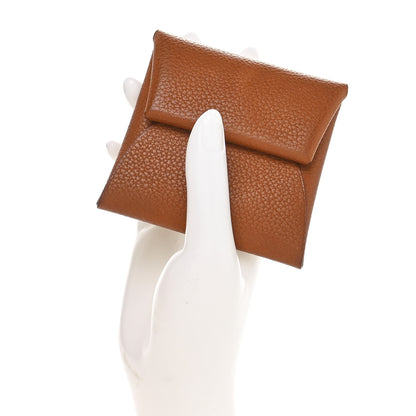 Hermes Barenia Faubourg Bastia Verso Coin Purse Fauve Abricot 2 of 9