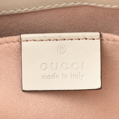 Gucci GG Supreme Monogram Moon Calfskin Small Padlock Tote Beige Ebony Mystic White 6 of 11