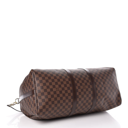 Louis Vuitton Damier Ebene Keepall Bandouliere 55 4 of 10