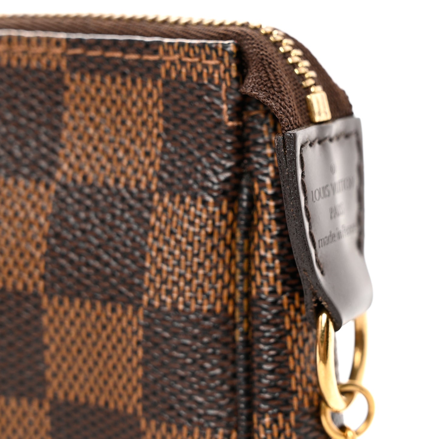 Damier Ebene Complice Trunks and Bags Mini Pochette Accessories Red