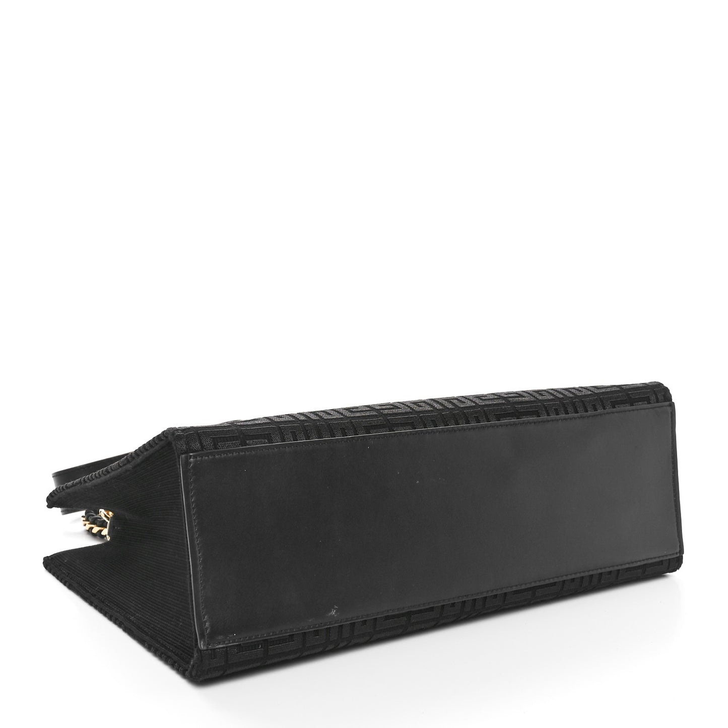 Canvas Jacquard 4G Medium Chain Tote Black
