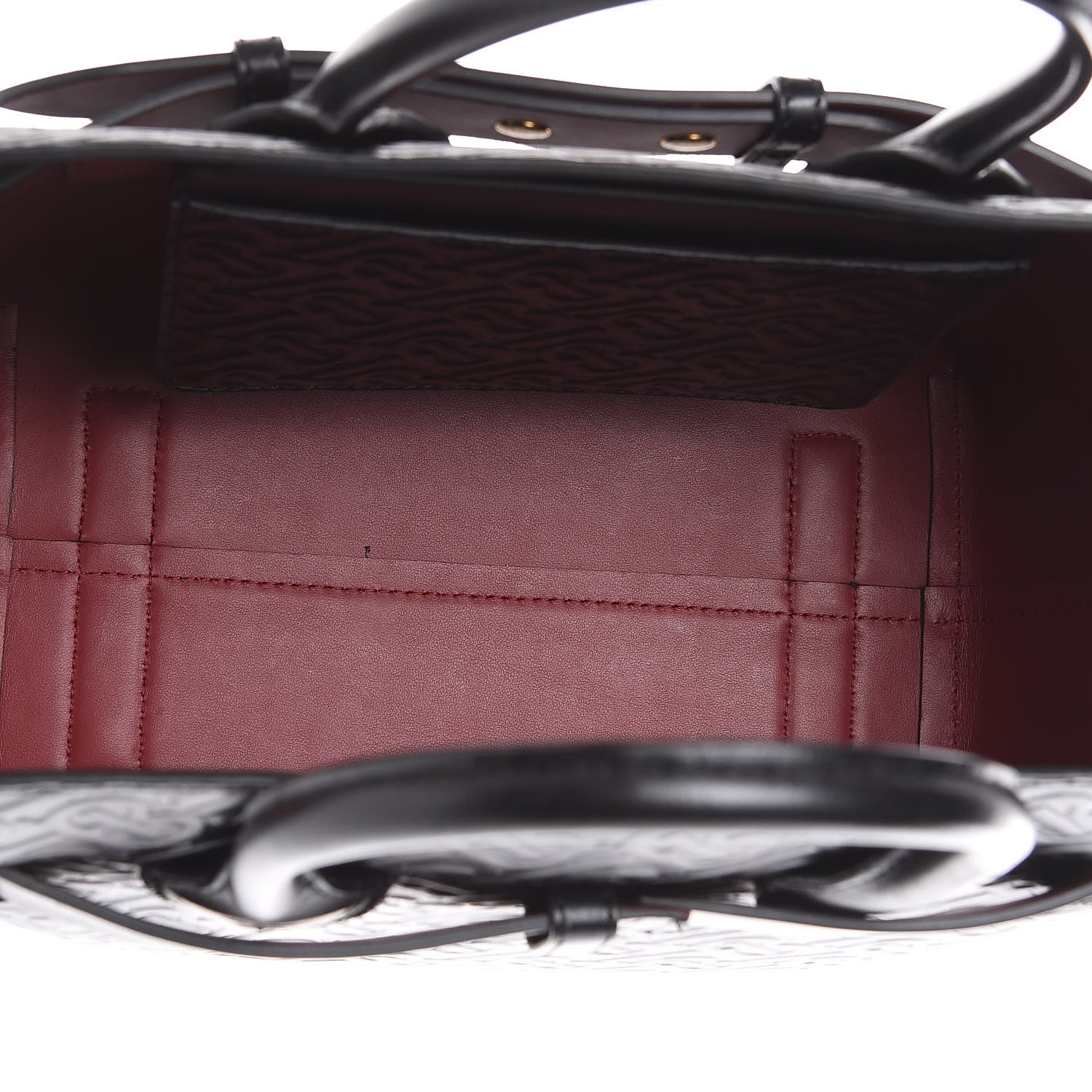 Burberry Calfskin Embossed Monogram Small Belt Bag Black 5 of 11