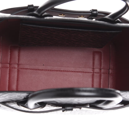 Burberry Calfskin Embossed Monogram Small Belt Bag Black 5 of 11