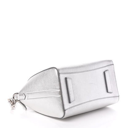 Givenchy Metallic Sugar Goatskin Small Antigona Silver 4 of 8
