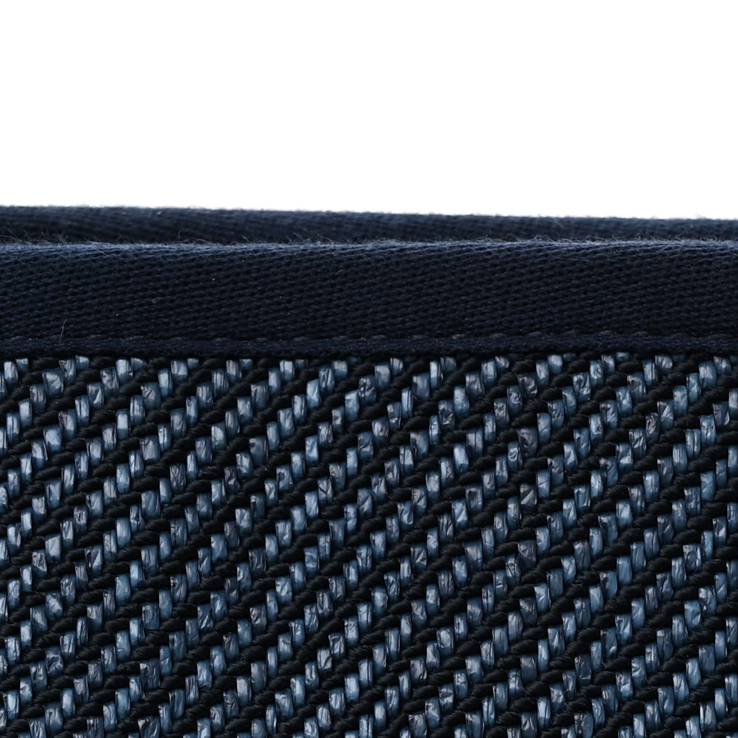 Chanel Mixed Fibers Small Deauville Tote Navy Blue 8 of 10