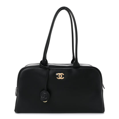 Chanel Calfskin Large Perfect Bowling Bag Black 1 of 10