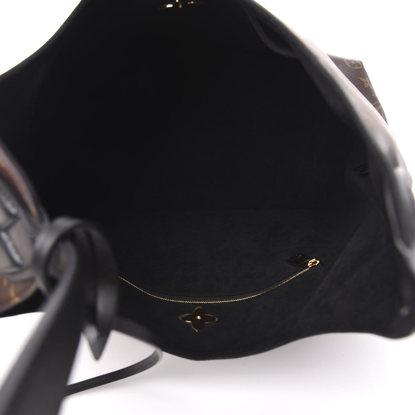 Monogram Flower Hobo Black