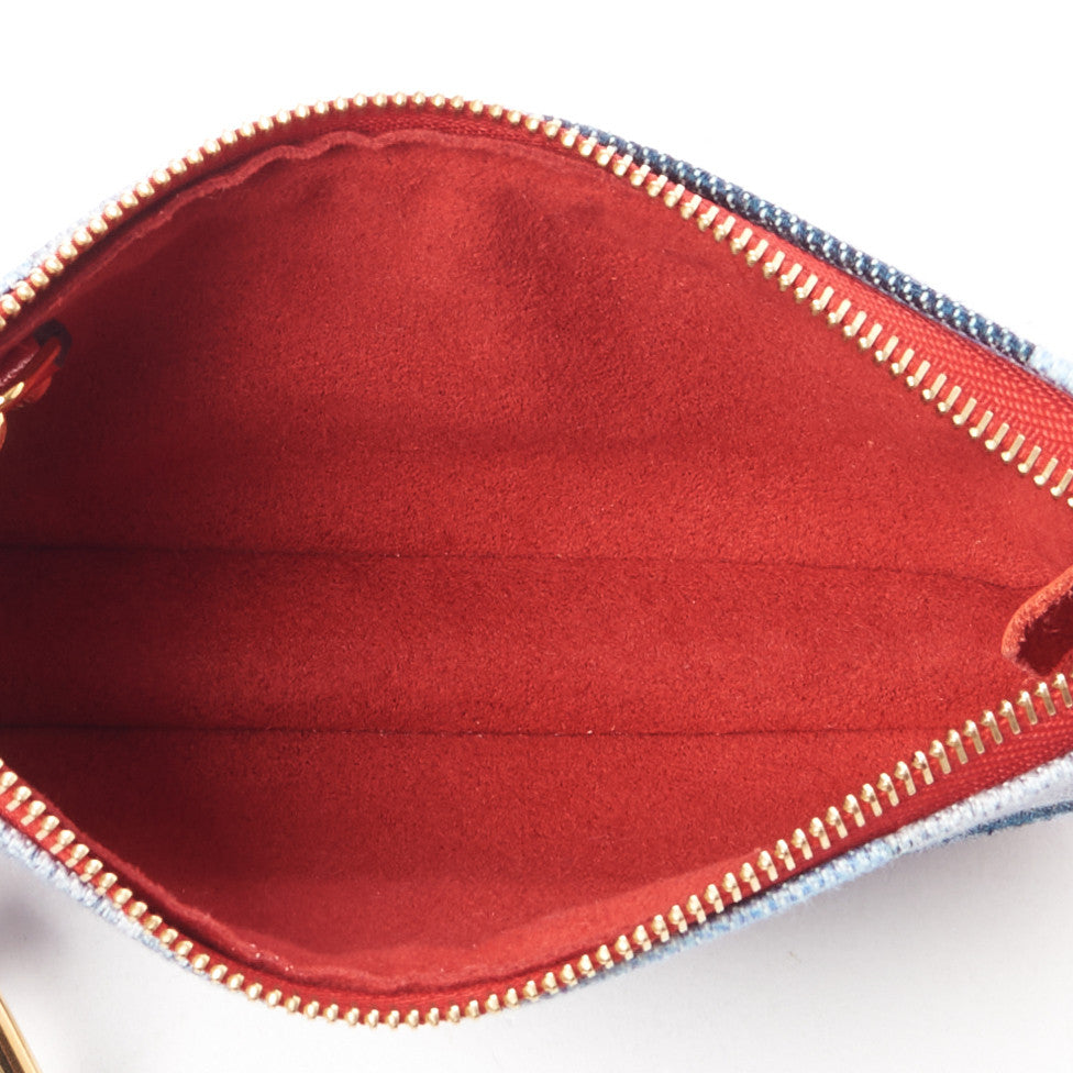 Louis Vuitton Denim Micro Pochette Accessories Denim Rouge 6 of 7