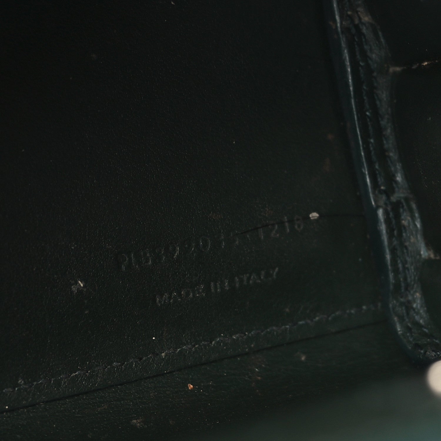Saint Laurent Calfskin Crocodile Embossed Nano Sac De Jour Dark Green 7 of 12