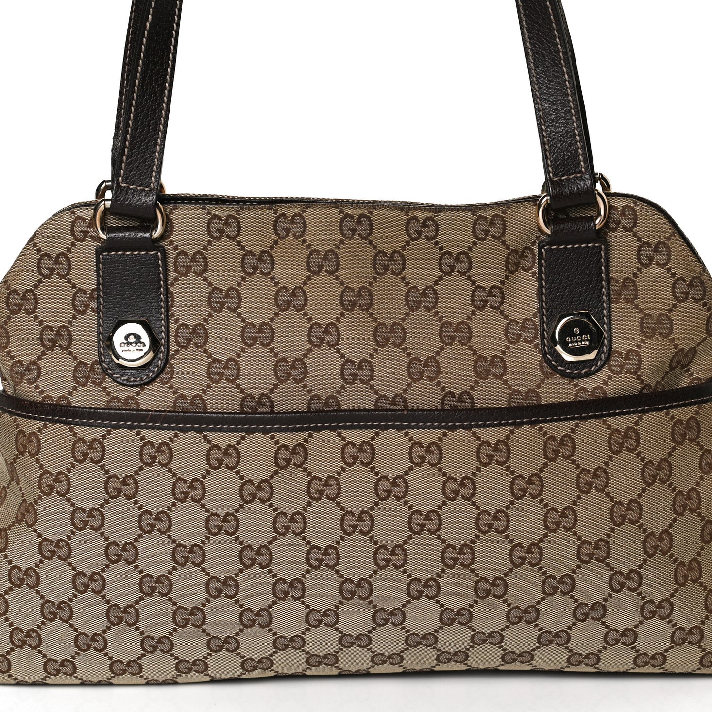 Monogram Medium Charmy Shoulder Bag Brown