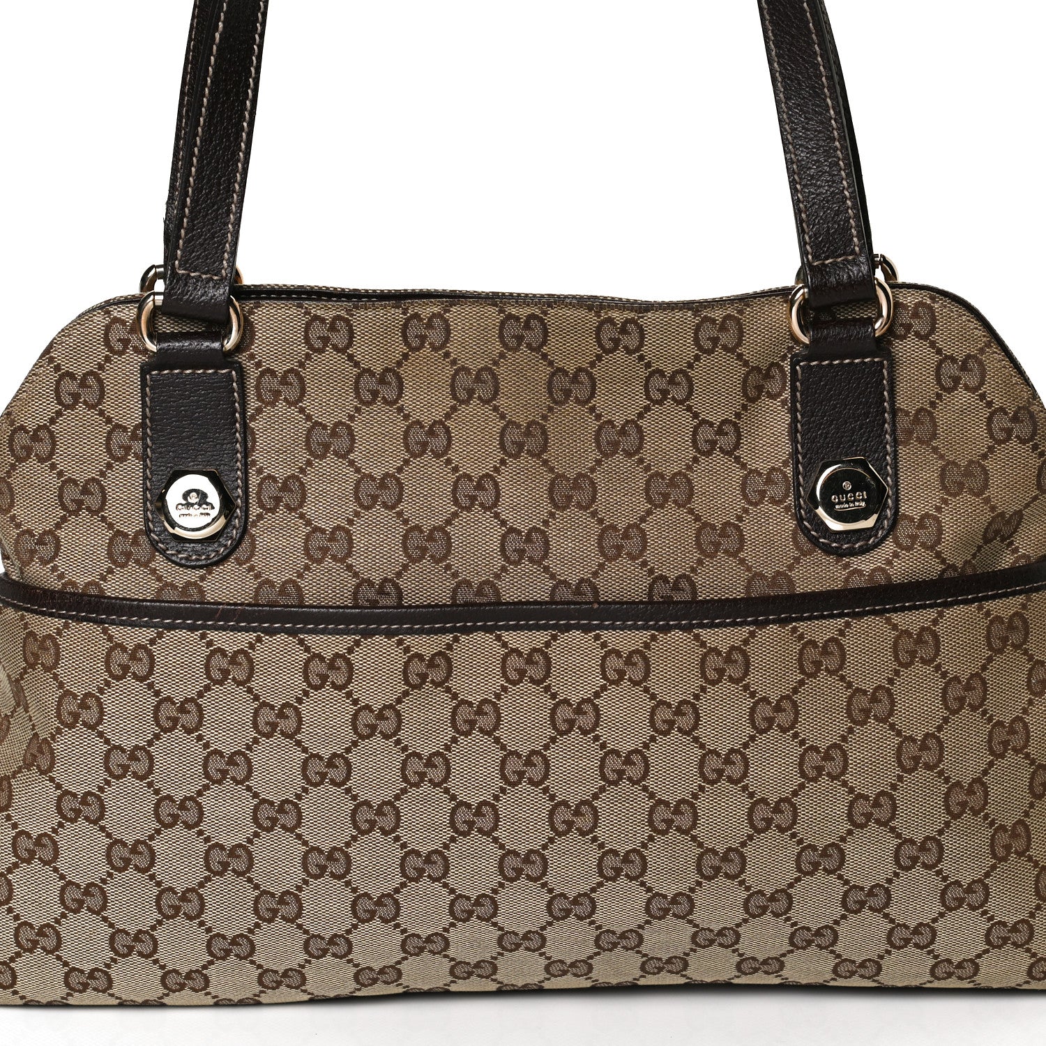 Gucci Monogram Medium Charmy Shoulder Bag Brown 8 of 12
